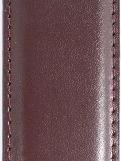 Ceinture homme cuir lisse surpiqué ton sur ton
