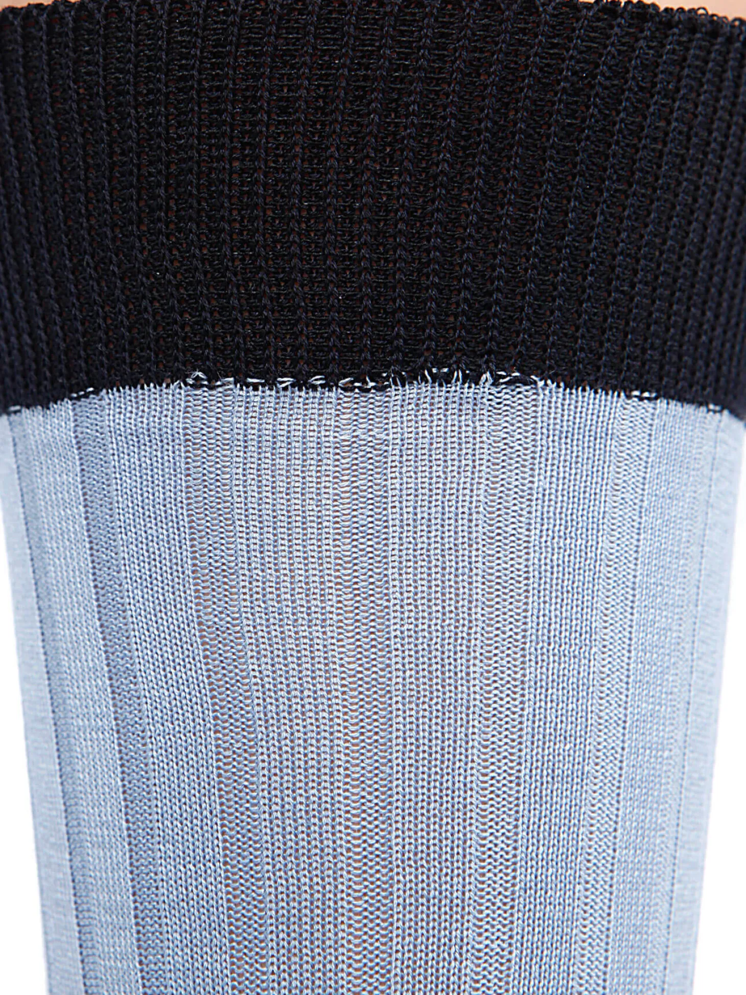 Chaussettes homme fil d'Ecosse 100% coton indigo et rose
