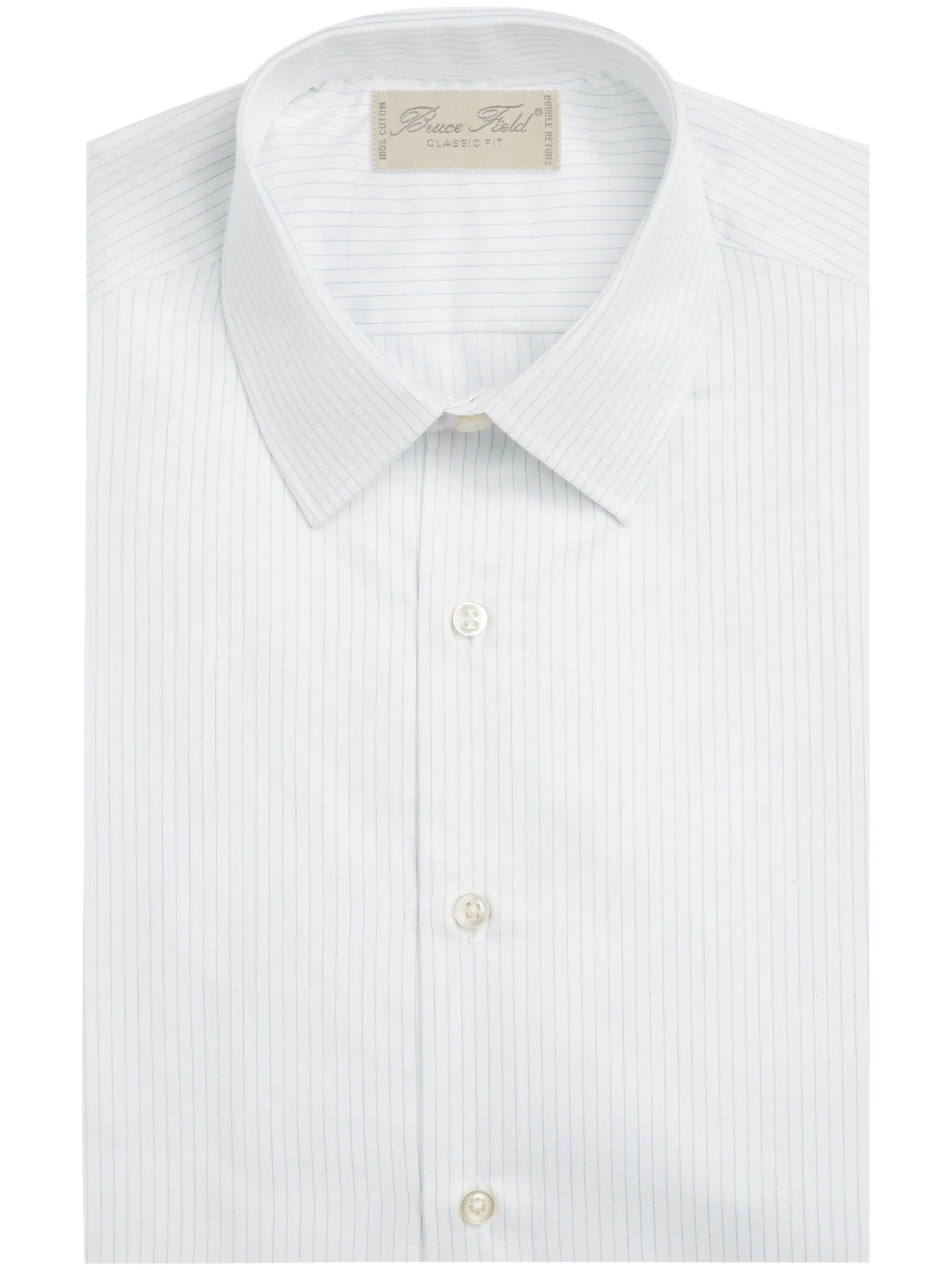 Chemise Alexian coupe classique pur coton à fines rayures Macon