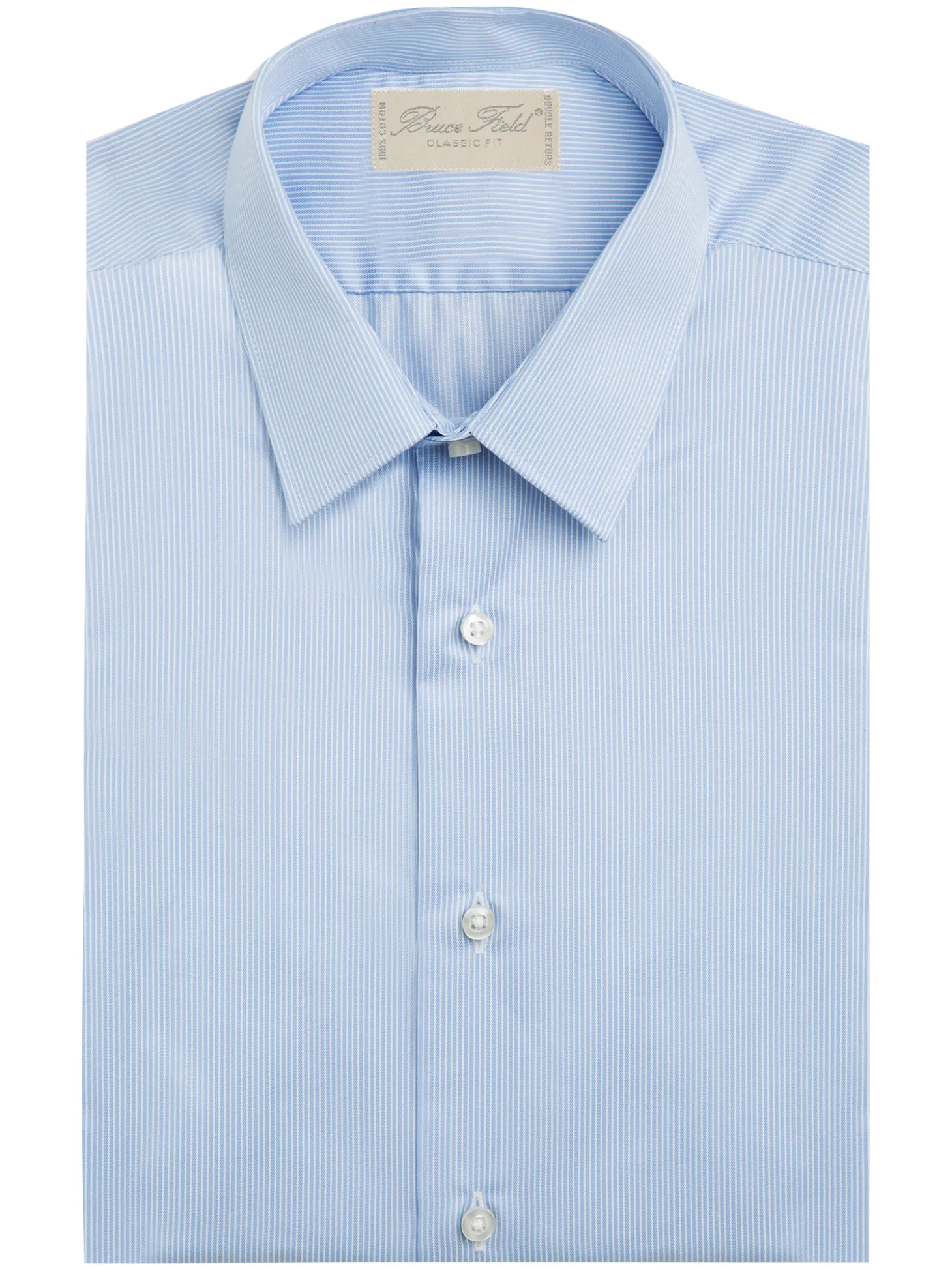 Chemise Alexian coupe classique pur coton à fines rayures Lausanne