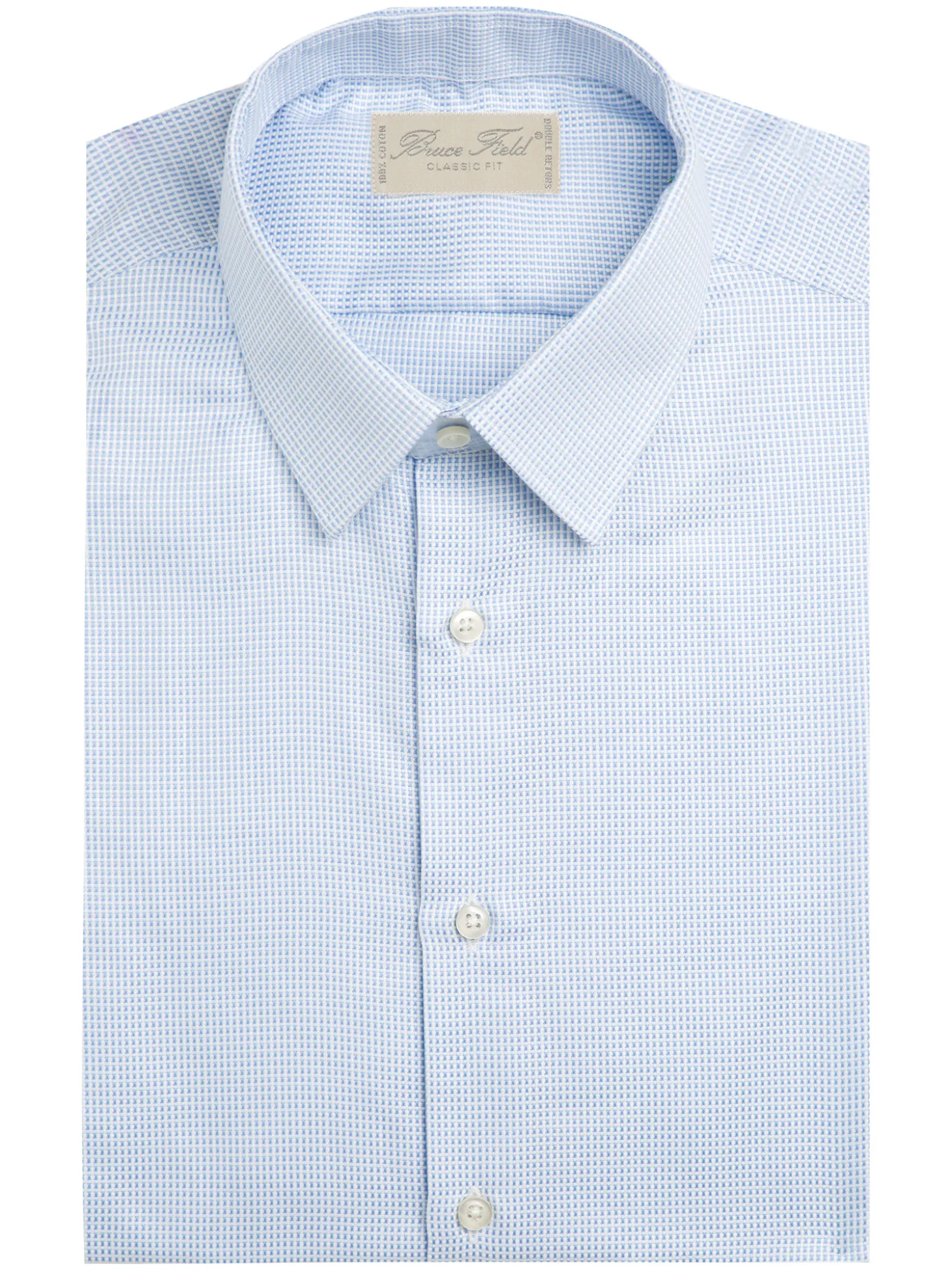 Chemise Alexian coupe classique pur coton à carreaux Menton