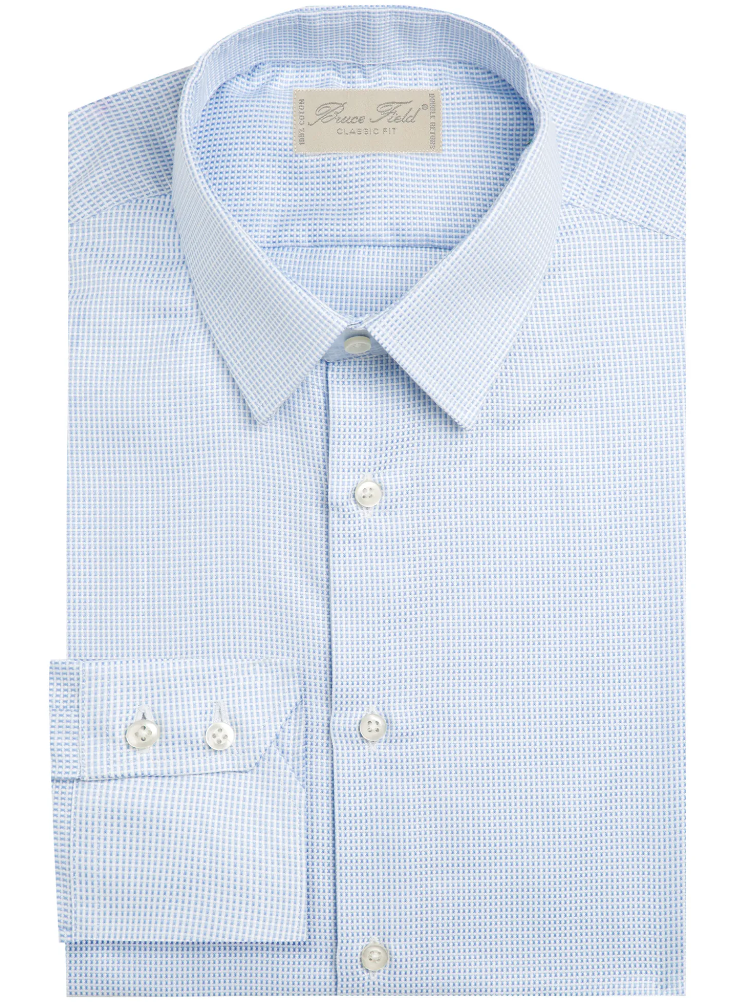 Chemise Alexian coupe classique pur coton à carreaux Menton
