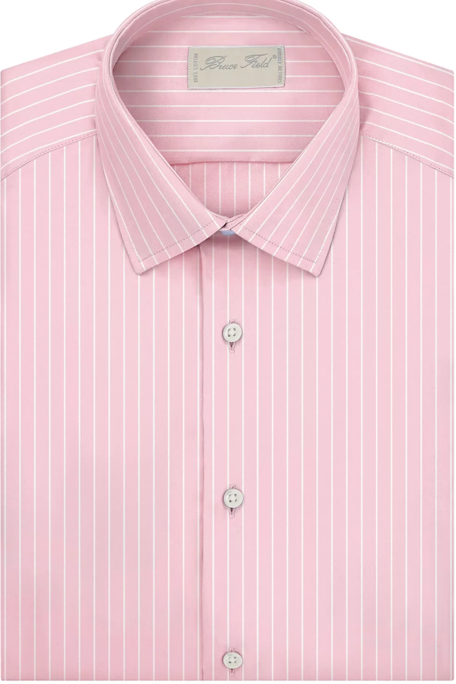 Chemise Benton cintrée en pur coton à rayures blanches Dallas