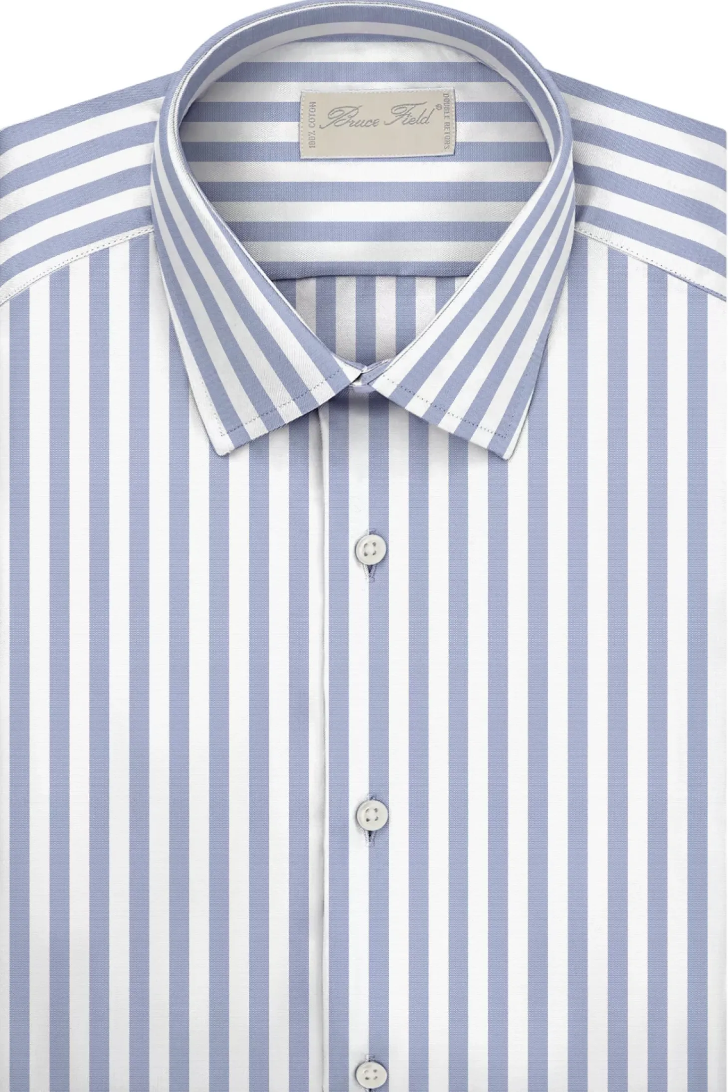 Chemise Benton cintrée en pur coton à rayures Michigan