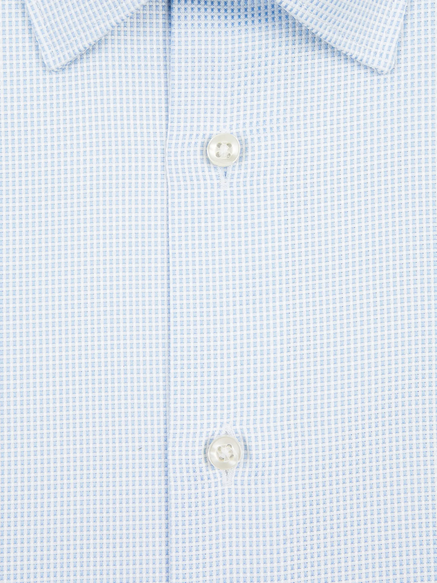 Chemise Benton cintrée pur coton à petits carreaux Menton