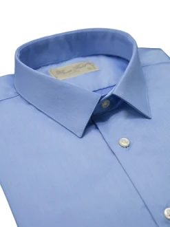 Chemise Benton cintrée pur coton unie Palma