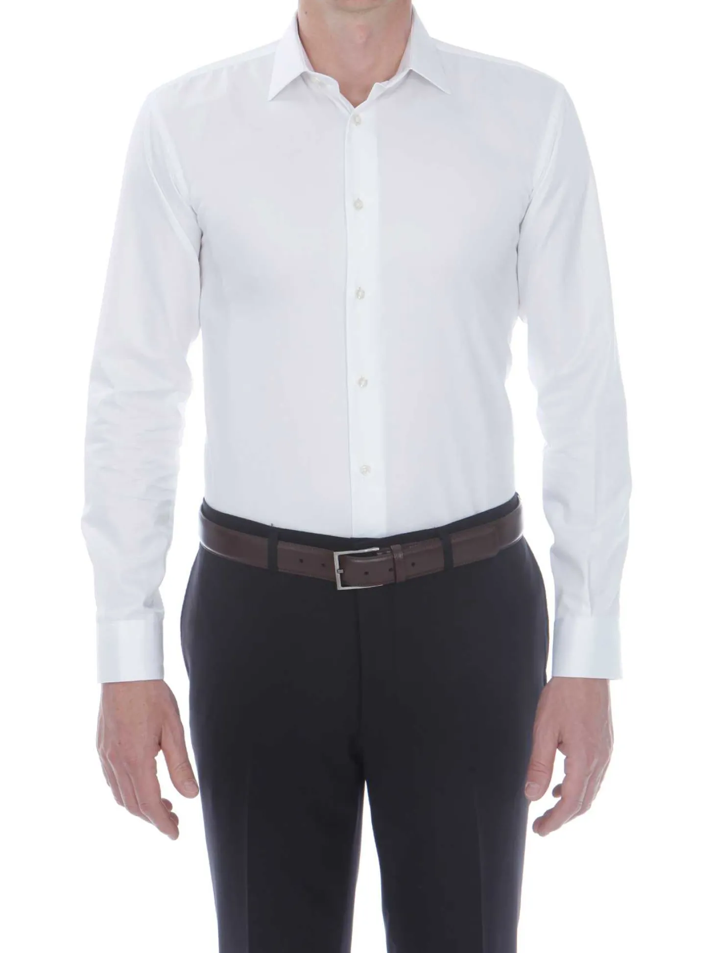 Chemise Dan coupe très cintrée pur coton Palma