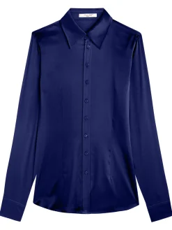 Chemisier cintré satin pure soie Victoria