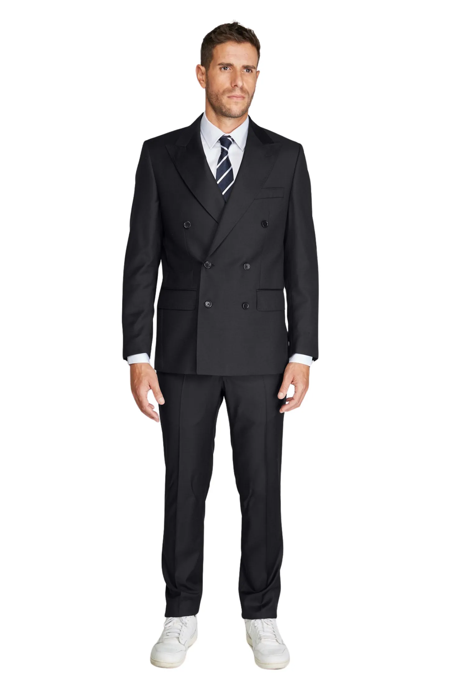 Costume Mathieu coupe croisée moderne pur laine Vitale Barberis Canonico