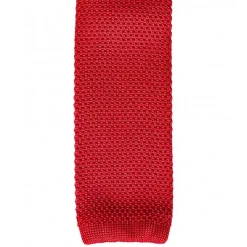 Cravate fine en maille tricot de pure soie