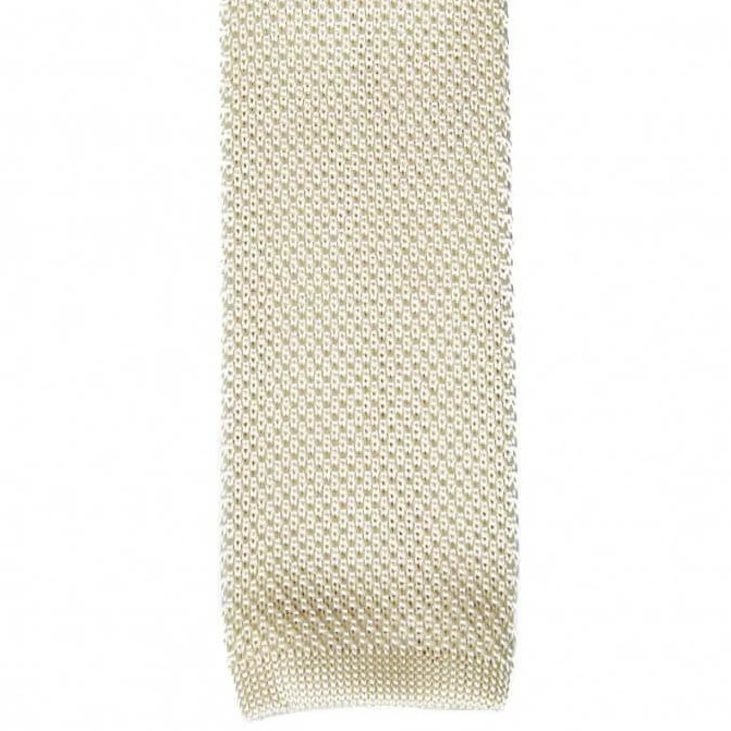 Cravate fine en maille tricot de pure soie