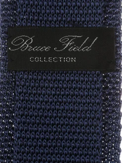 Cravate fine en maille tricot de pure soie