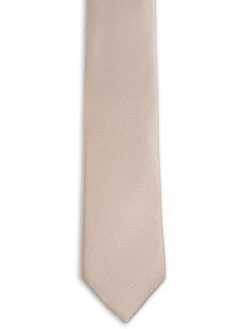 Cravate fine pure soie lisse