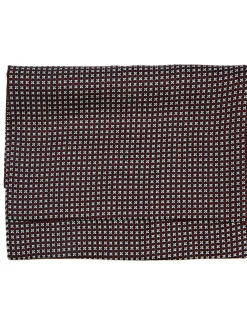 Foulard pure soie à puces et fleurs