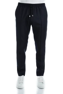 Pantalon Dany fuselé à cordon en pure laine Vitale Barberis Canonico Super 110's