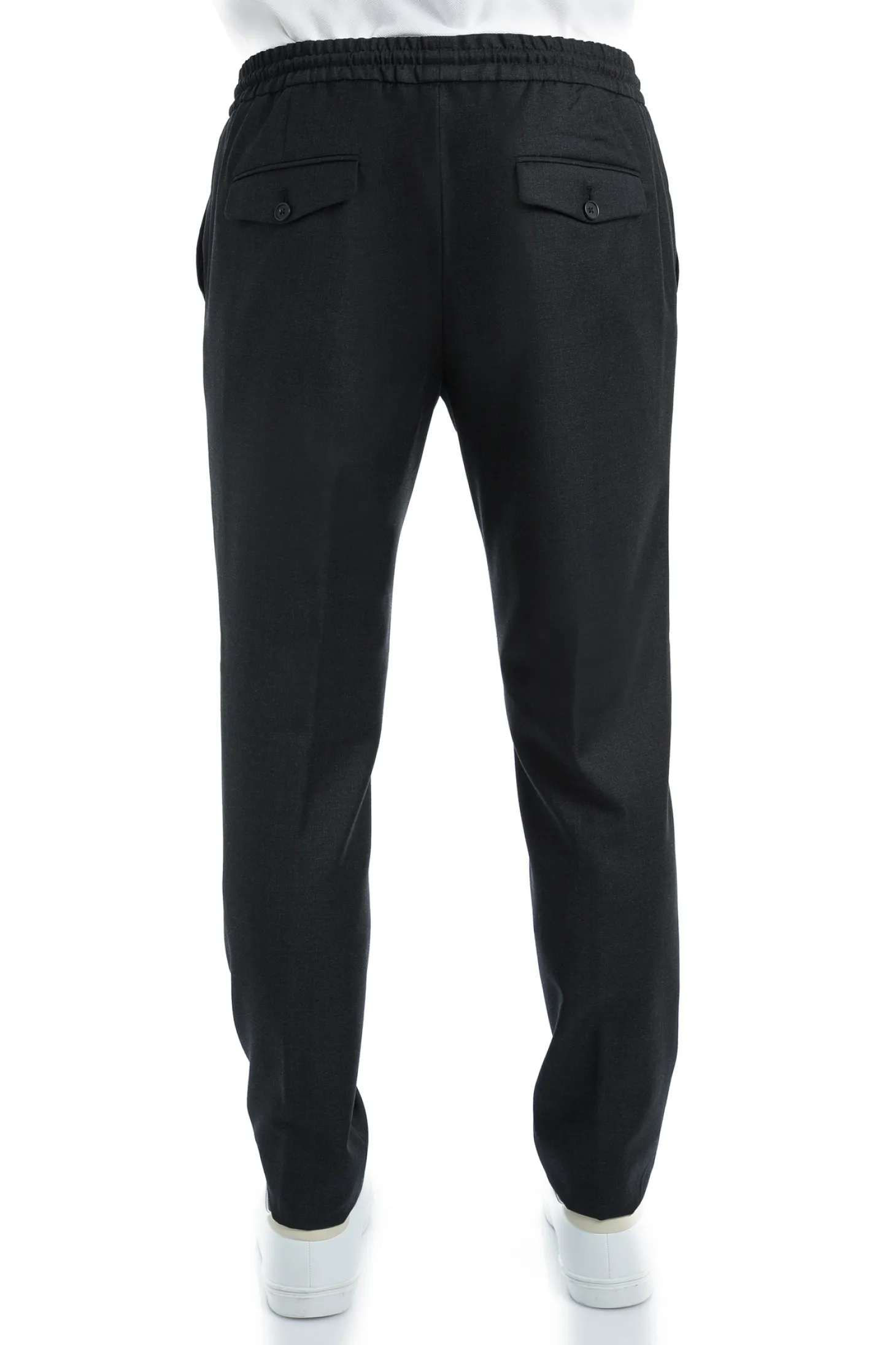 Pantalon Dany fuselé à cordon en pure laine Vitale Barberis Canonico Super 110's