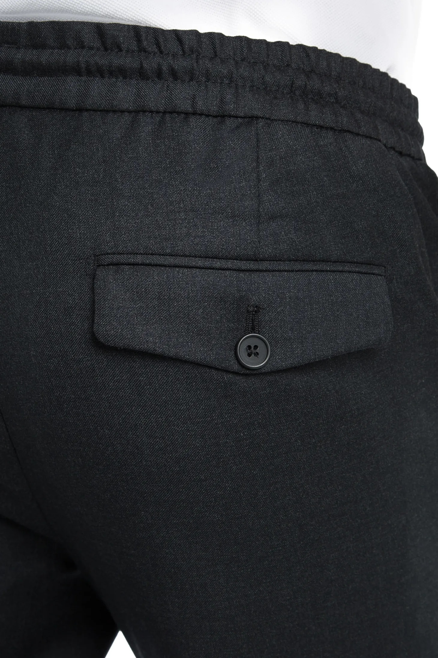 Pantalon Dany fuselé à cordon en pure laine Vitale Barberis Canonico Super 110's