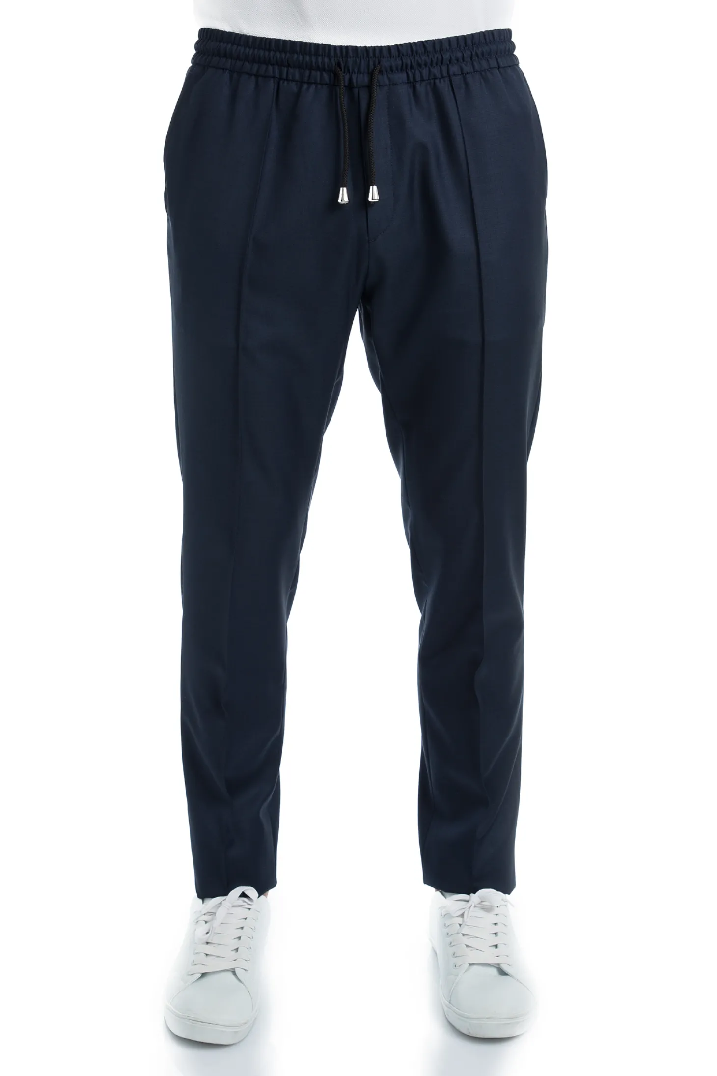 Pantalon Dany fuselé à cordon en pure laine Vitale Barberis Canonico Super 110's