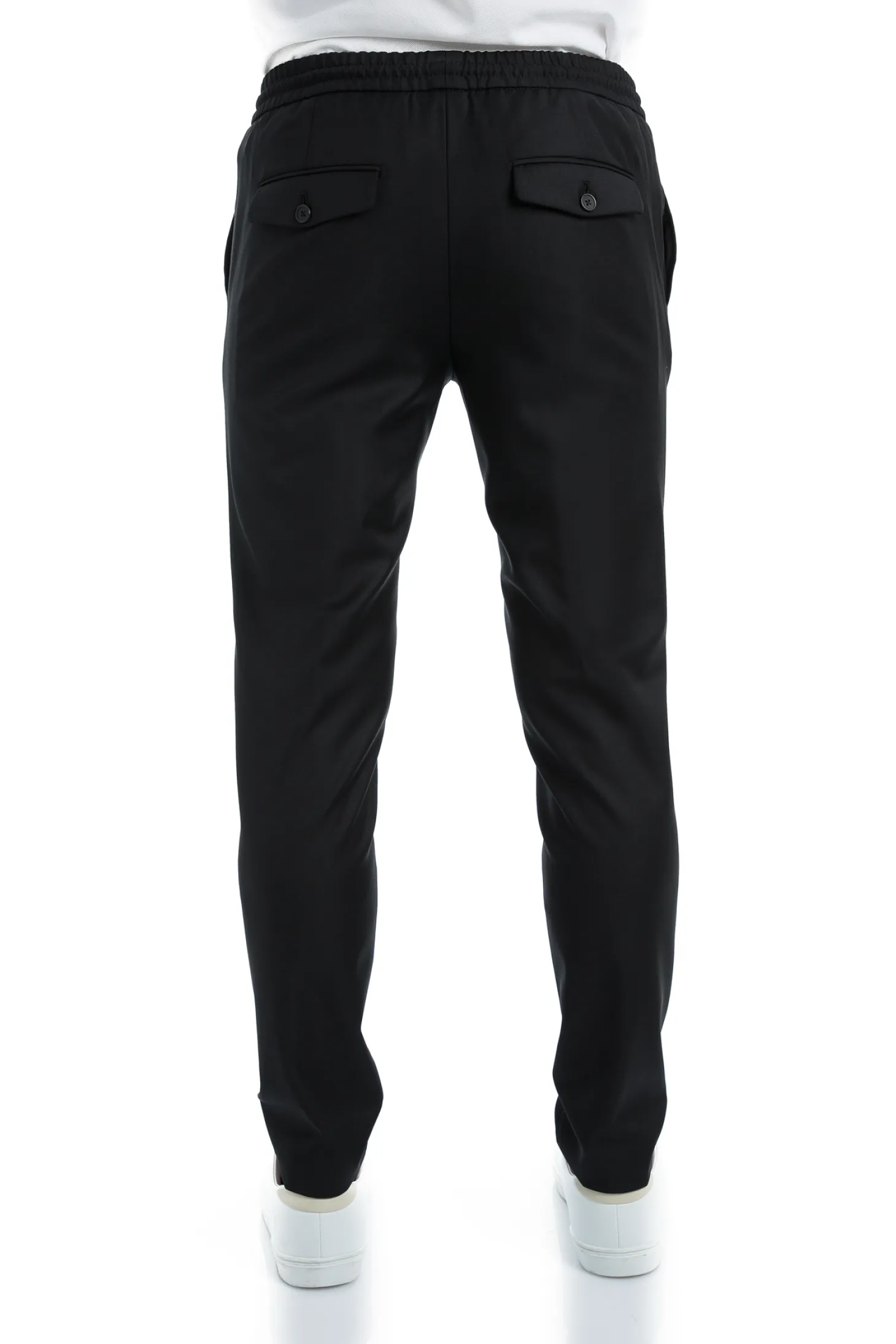 Pantalon Dany fuselé à cordon en pure laine Vitale Barberis Canonico Super 110's