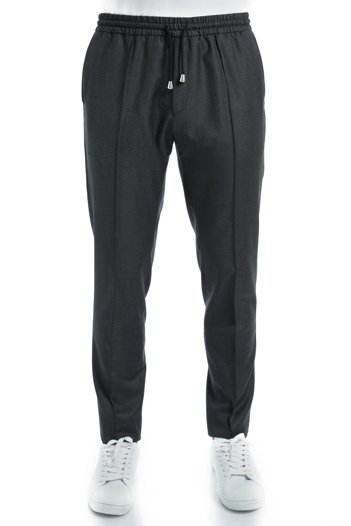 Pantalon Dany fuselé à cordon en pure laine Vitale Barberis Canonico Super 110's
