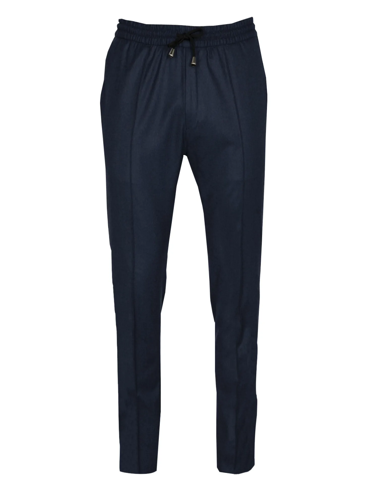 Pantalon Dany fuselé flanelle pure laine à cordon