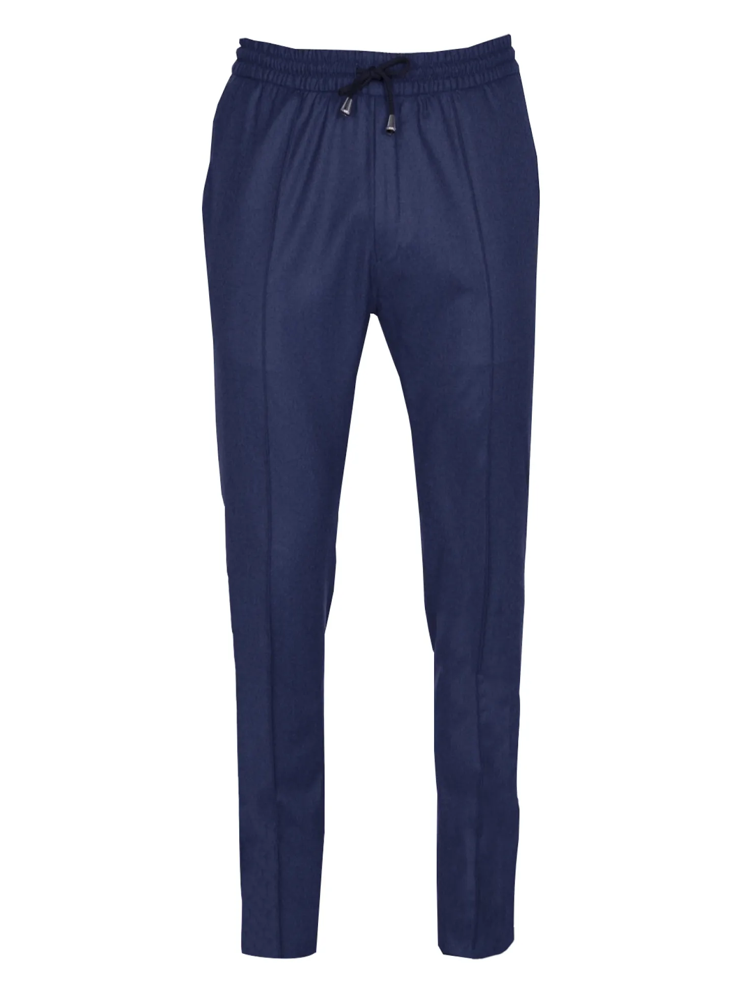 Pantalon Dany fuselé flanelle pure laine à cordon