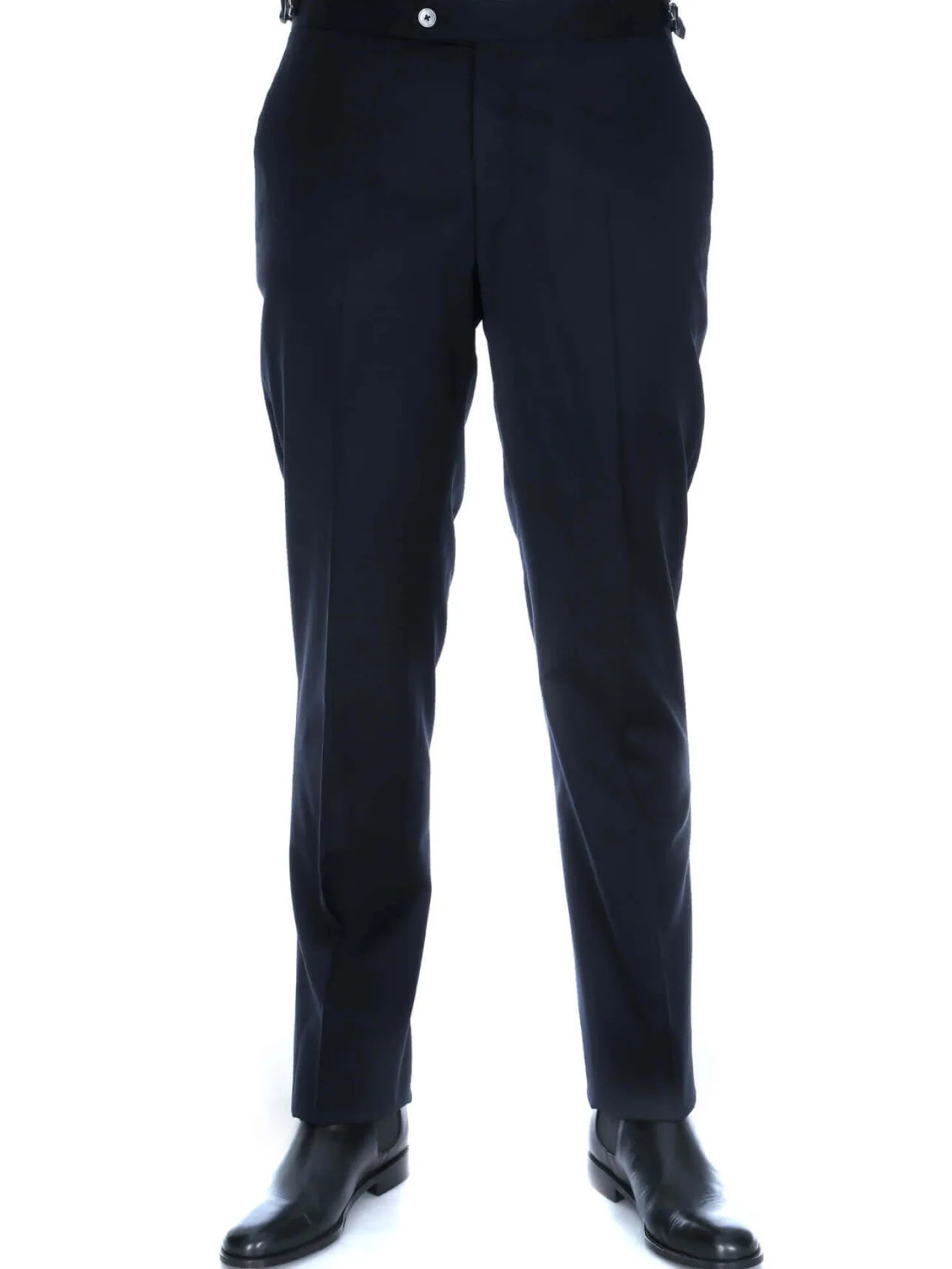 Pantalon homme tour de taille réglable en pure laine Vitale Barberis Canonico