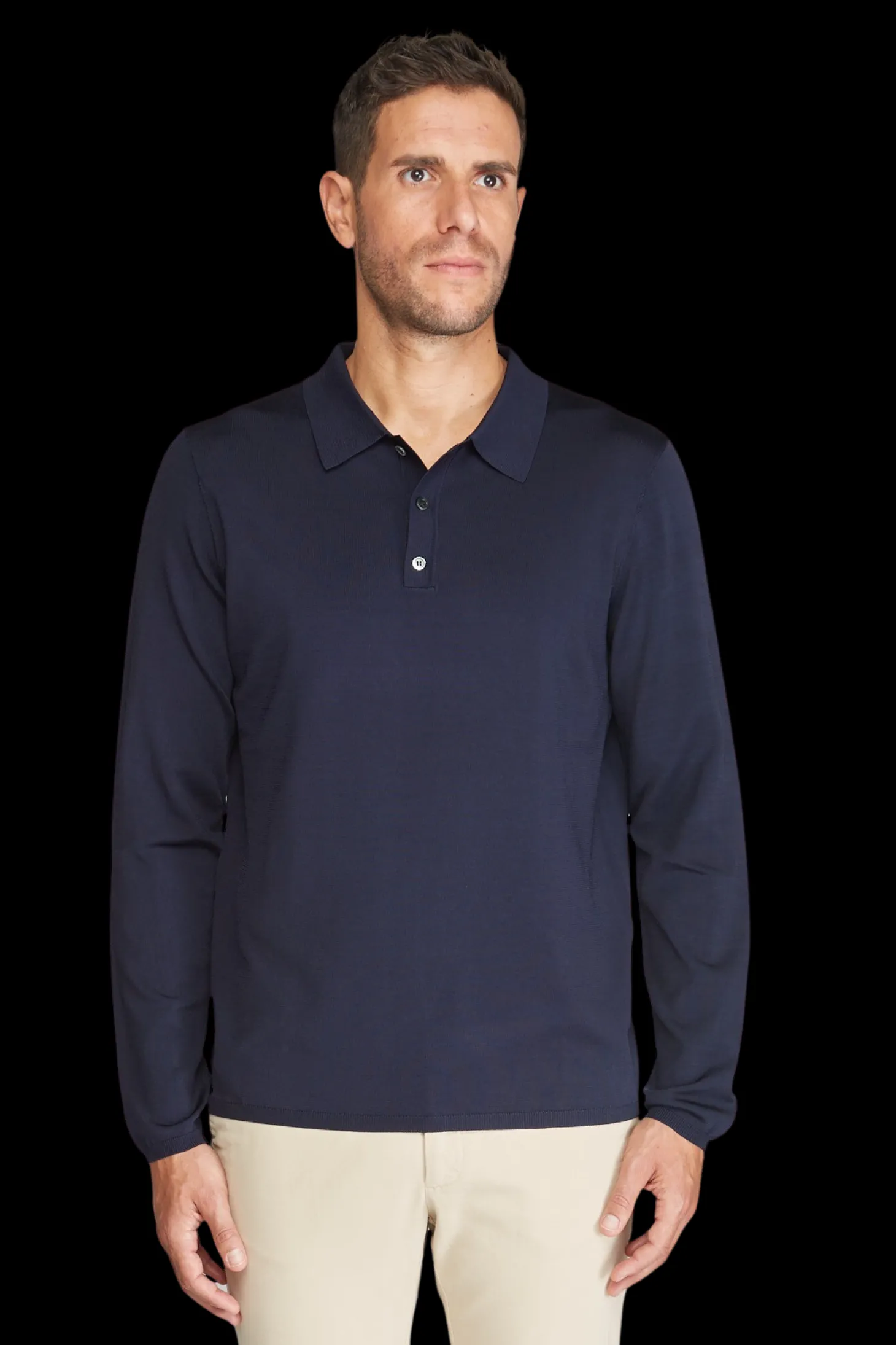 Polo Valerian en viscose manches longues