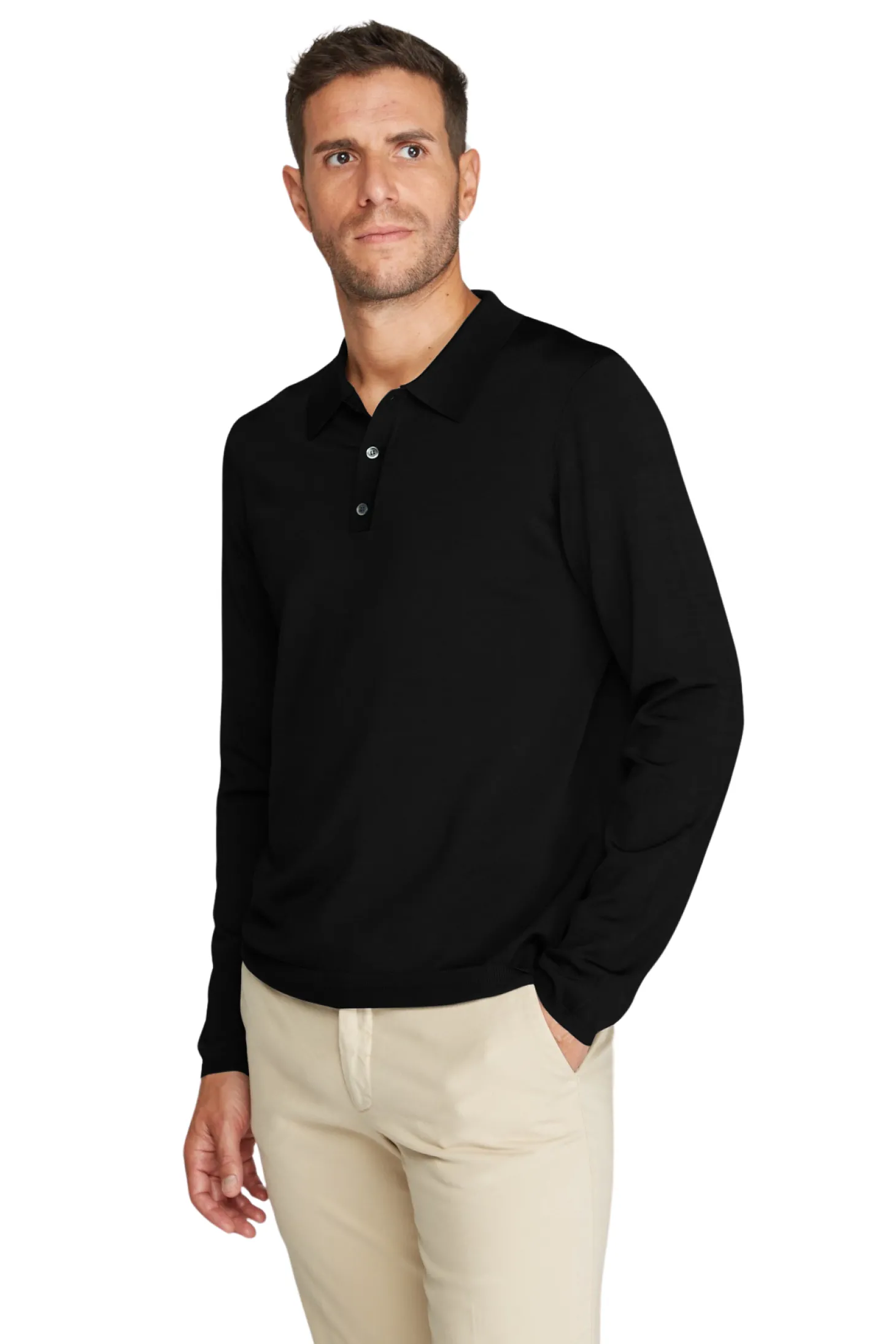 Polo Valerian en viscose manches longues