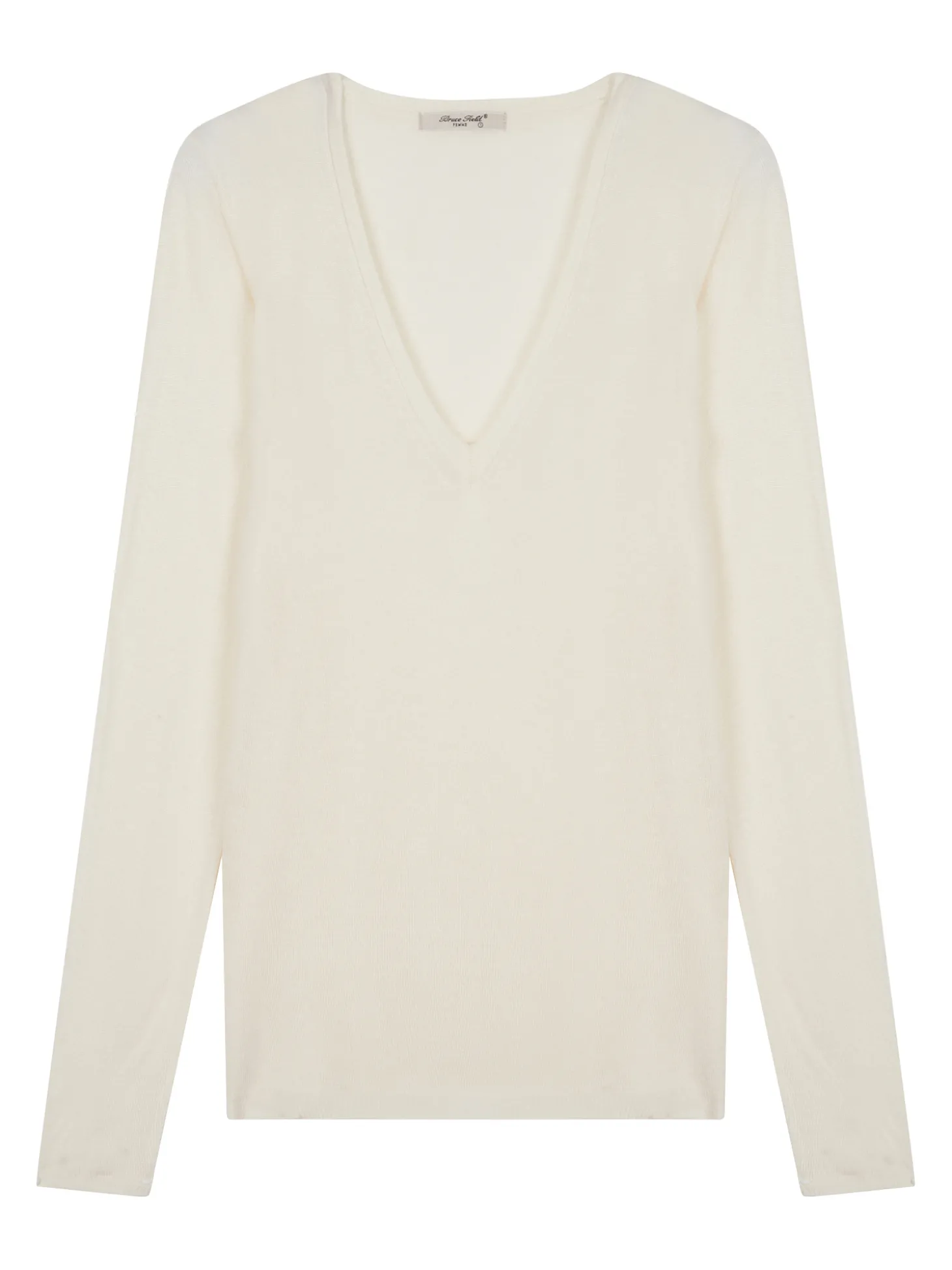 Pull maille Virginie en bambou cachemire col V