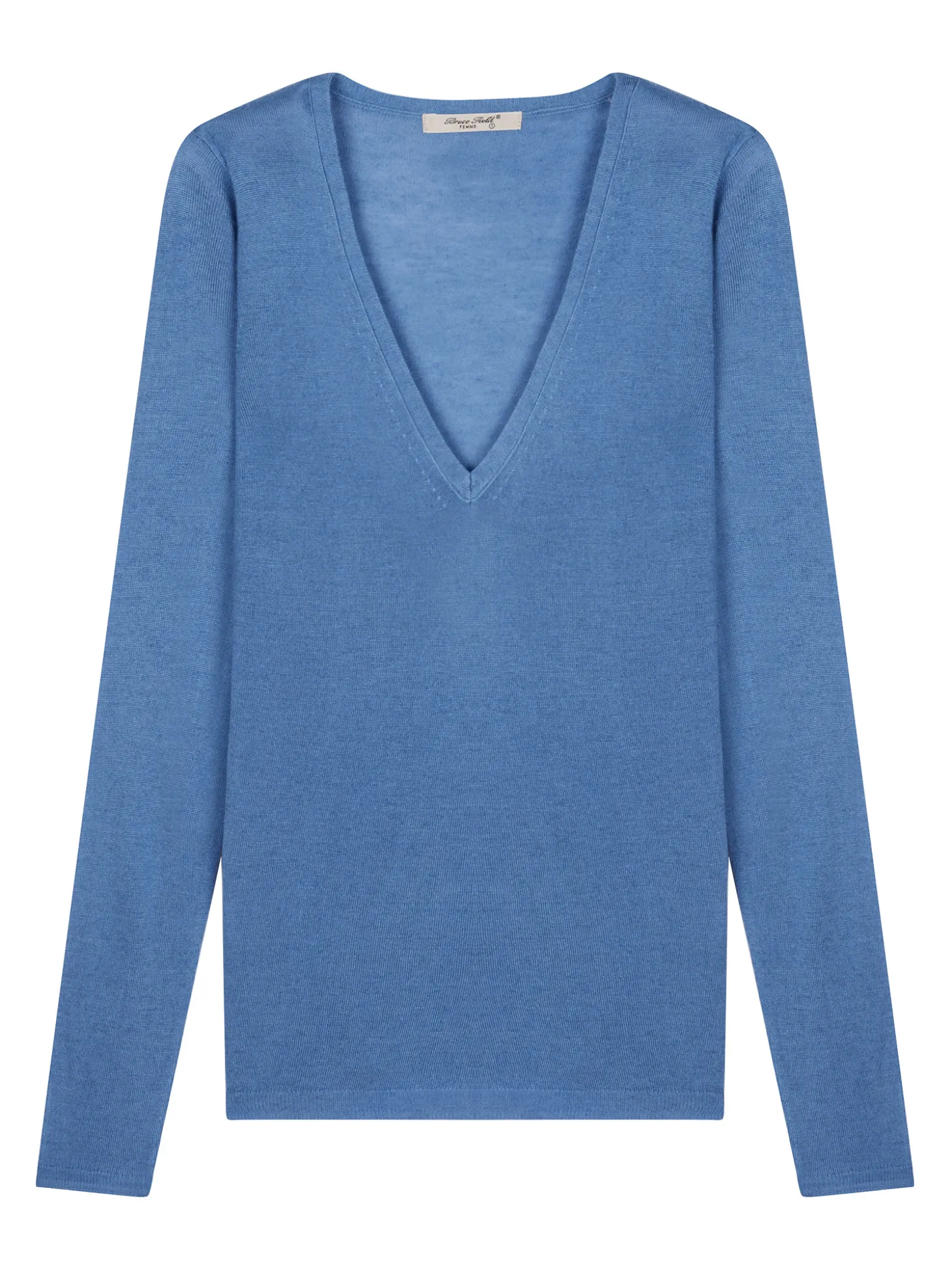 Pull maille Virginie en bambou cachemire col V