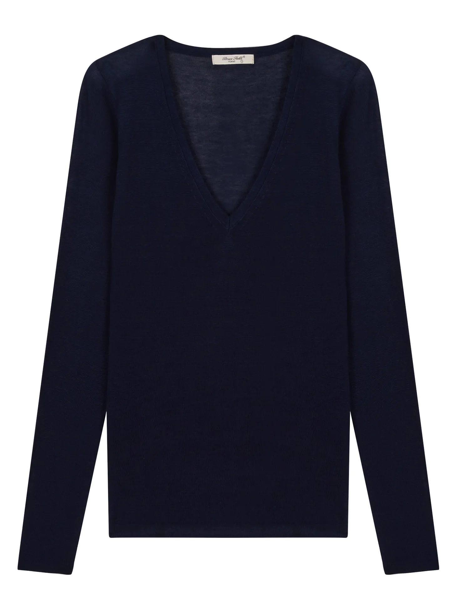 Pull maille Virginie en bambou cachemire col V