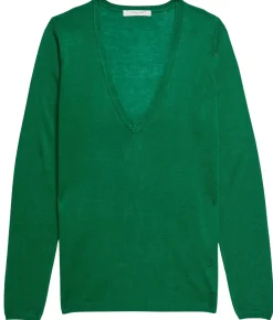 Pull maille Virginie en bambou cachemire col V