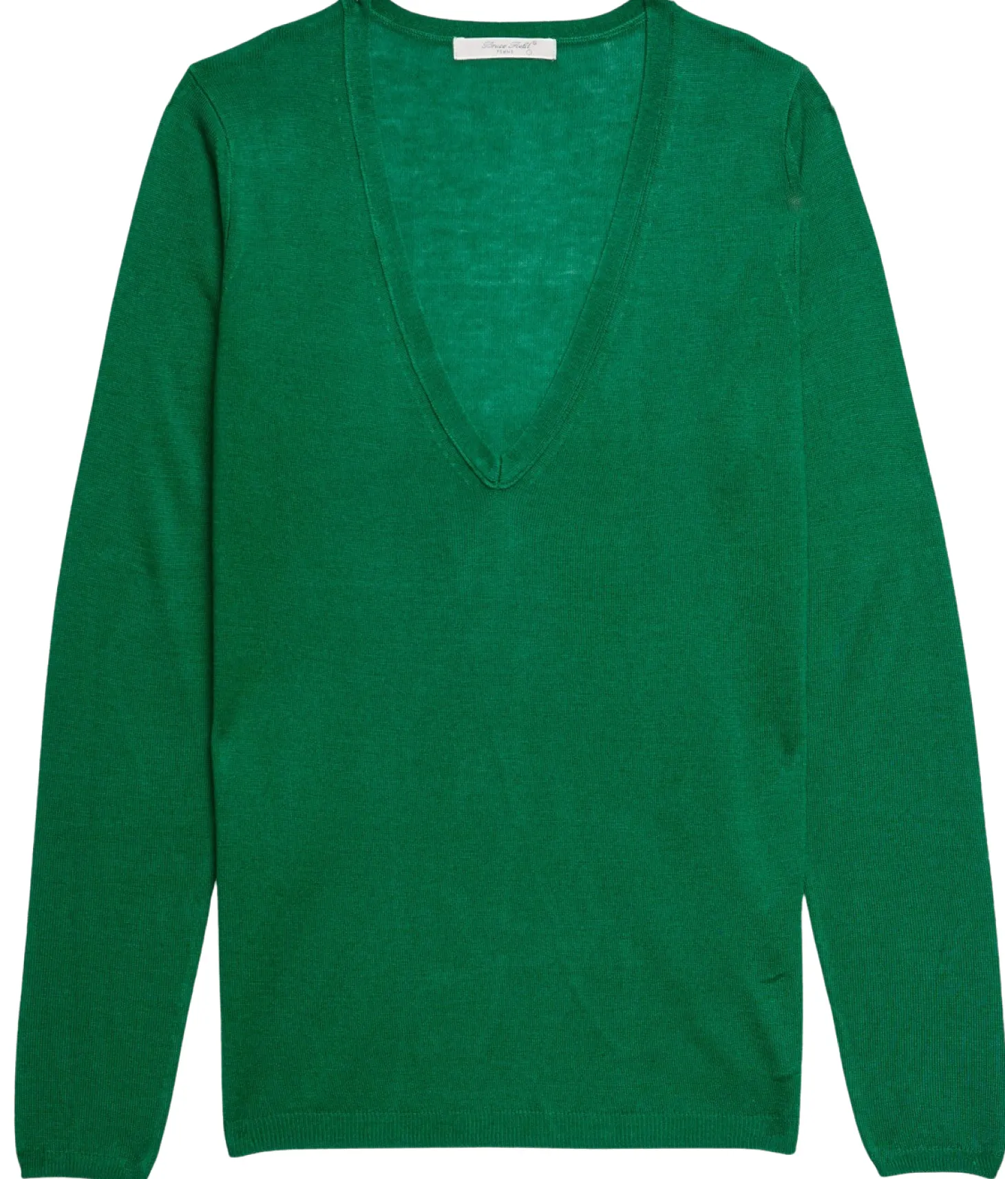 Pull maille Virginie en bambou cachemire col V