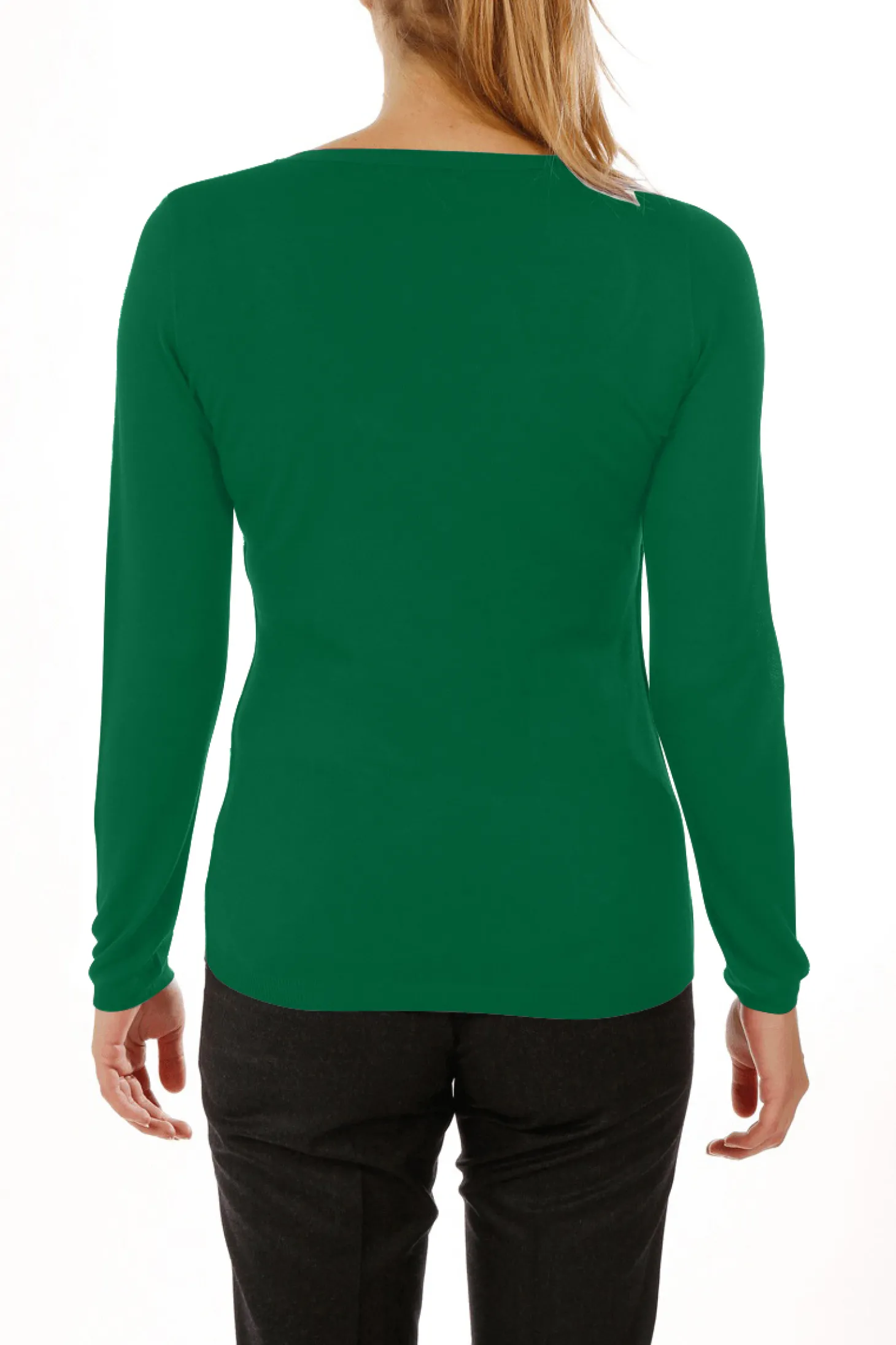 Pull maille Virginie en bambou cachemire col V