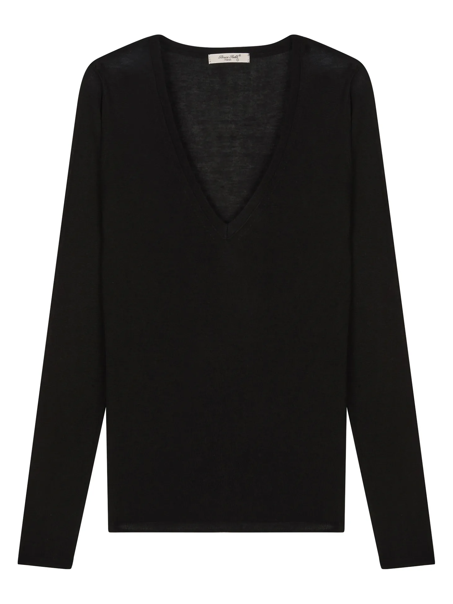 Pull maille Virginie en bambou cachemire col V