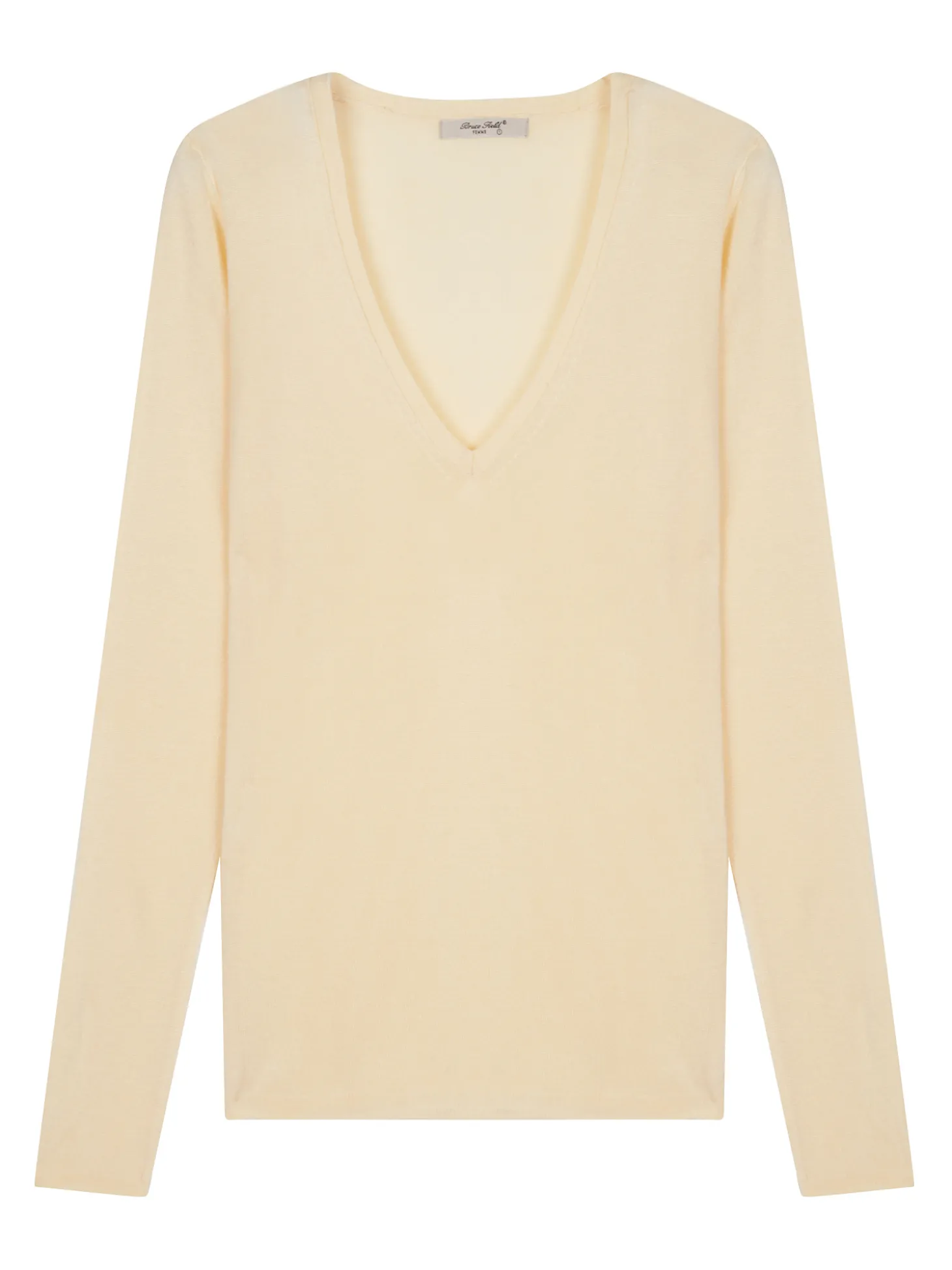 Pull maille Virginie en bambou cachemire col V