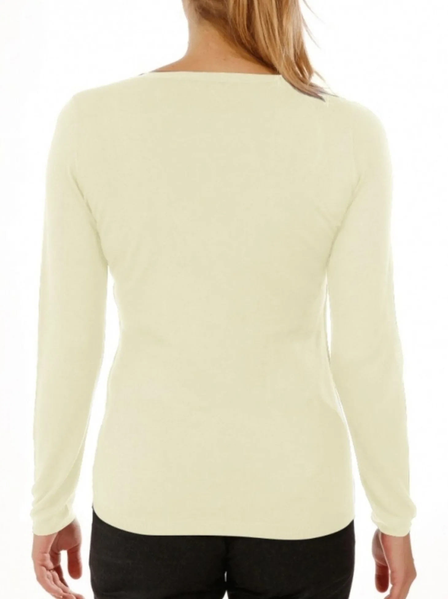 Pull maille Virginie en bambou cachemire col V