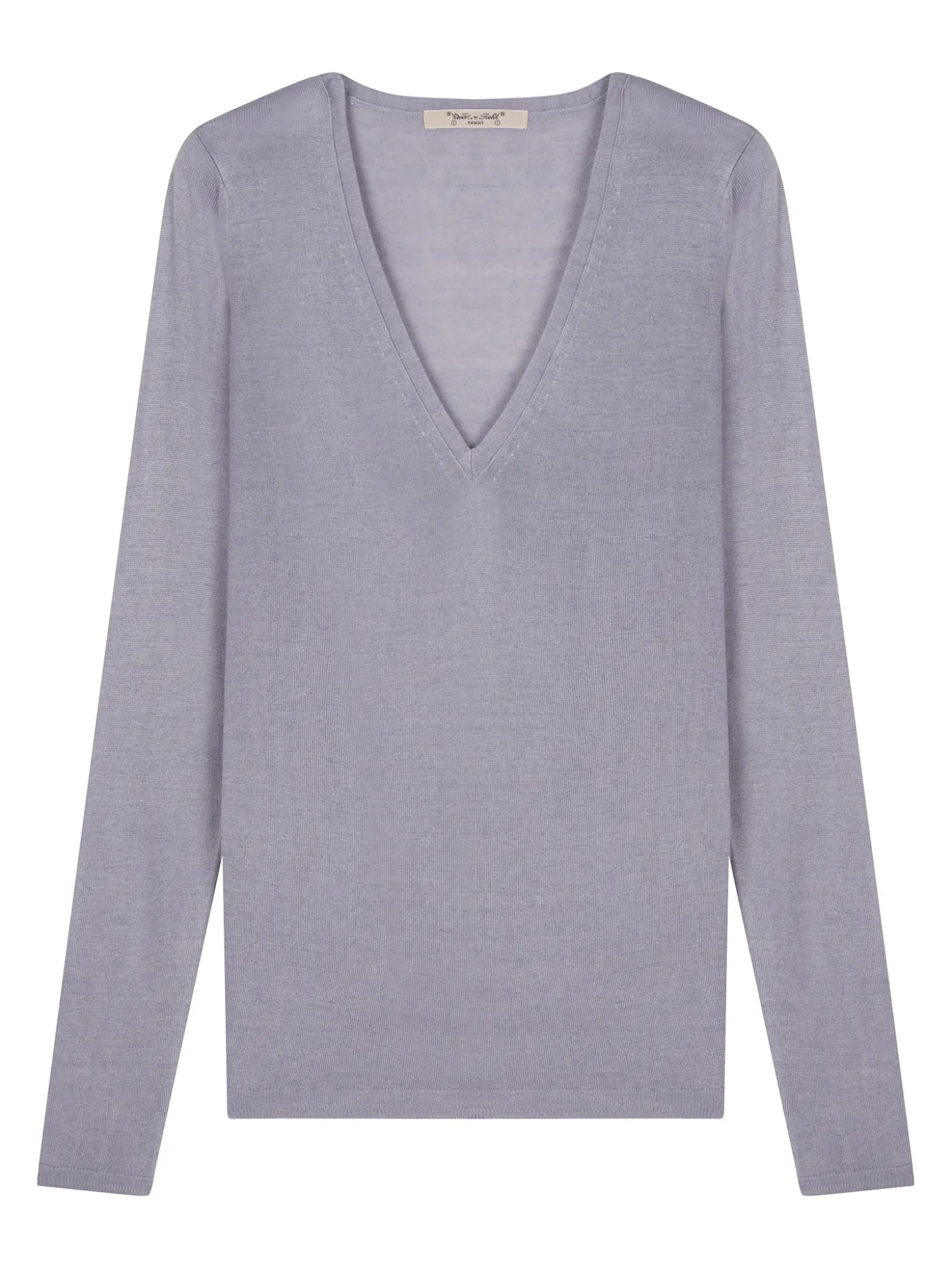 Pull maille Virginie en bambou cachemire col V