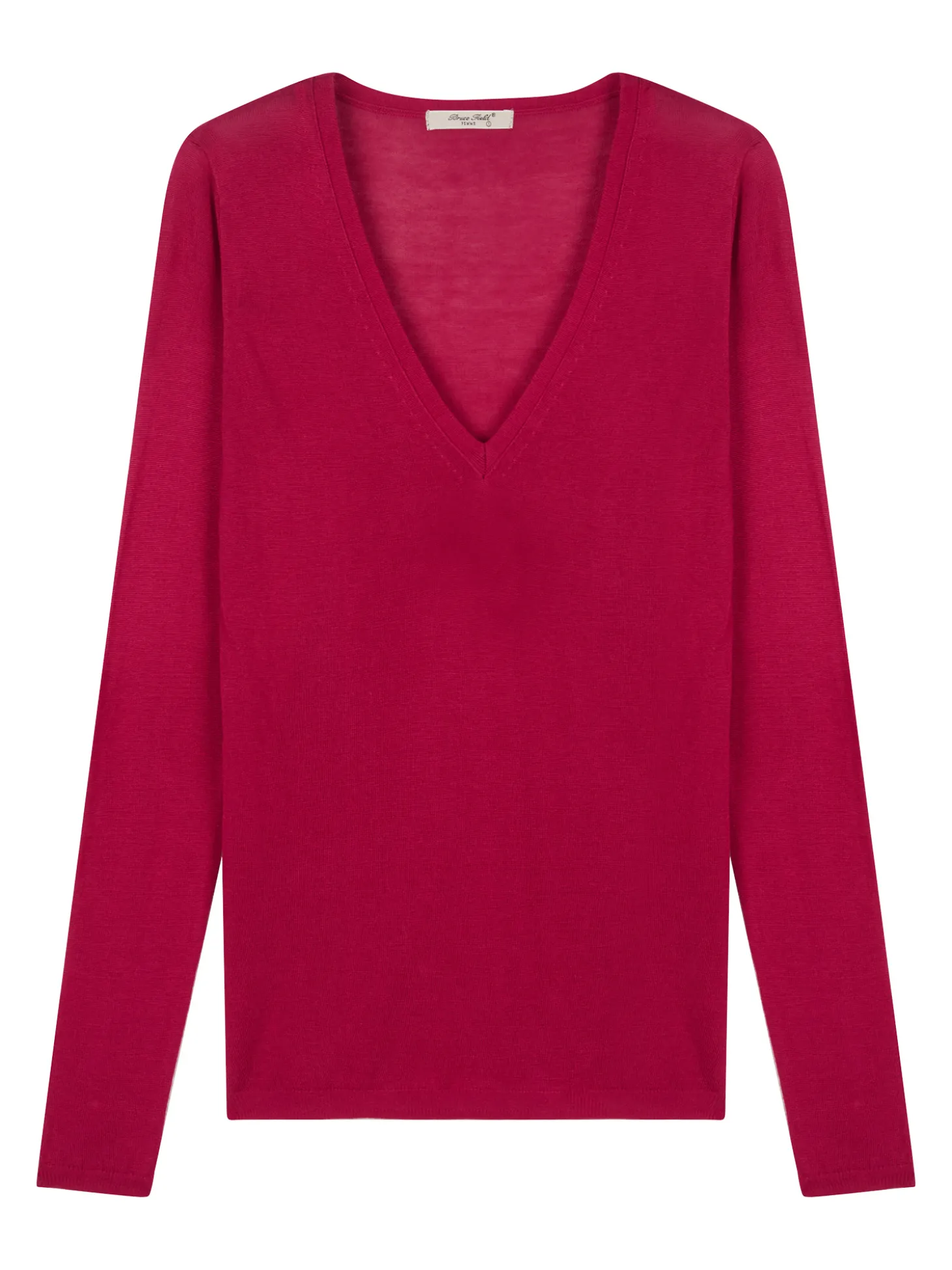 Pull maille Virginie en bambou cachemire col V