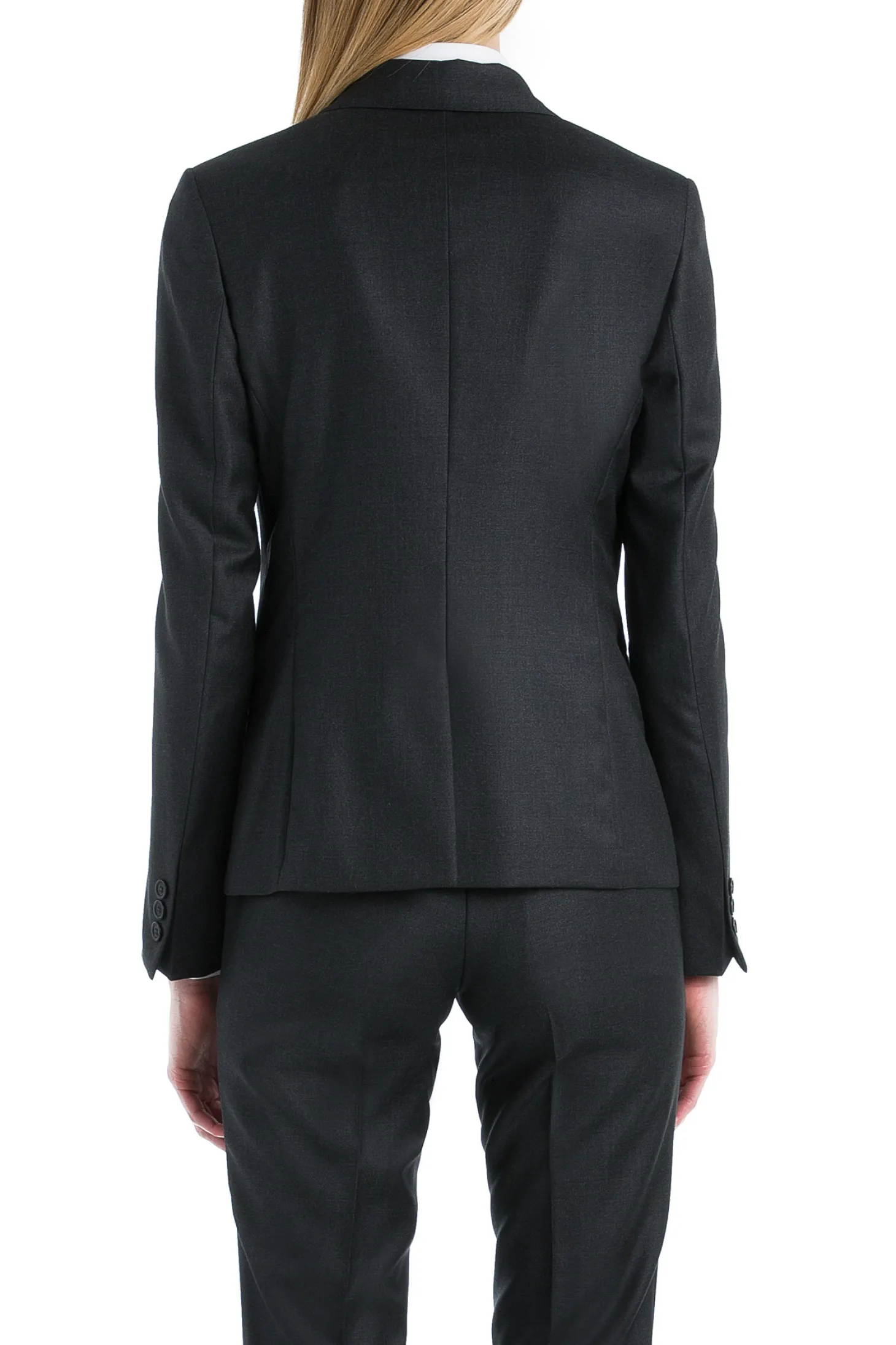 Tailleur cintré pure laine pantalon cigarette Super 110's Vitale Barberis Canonico
