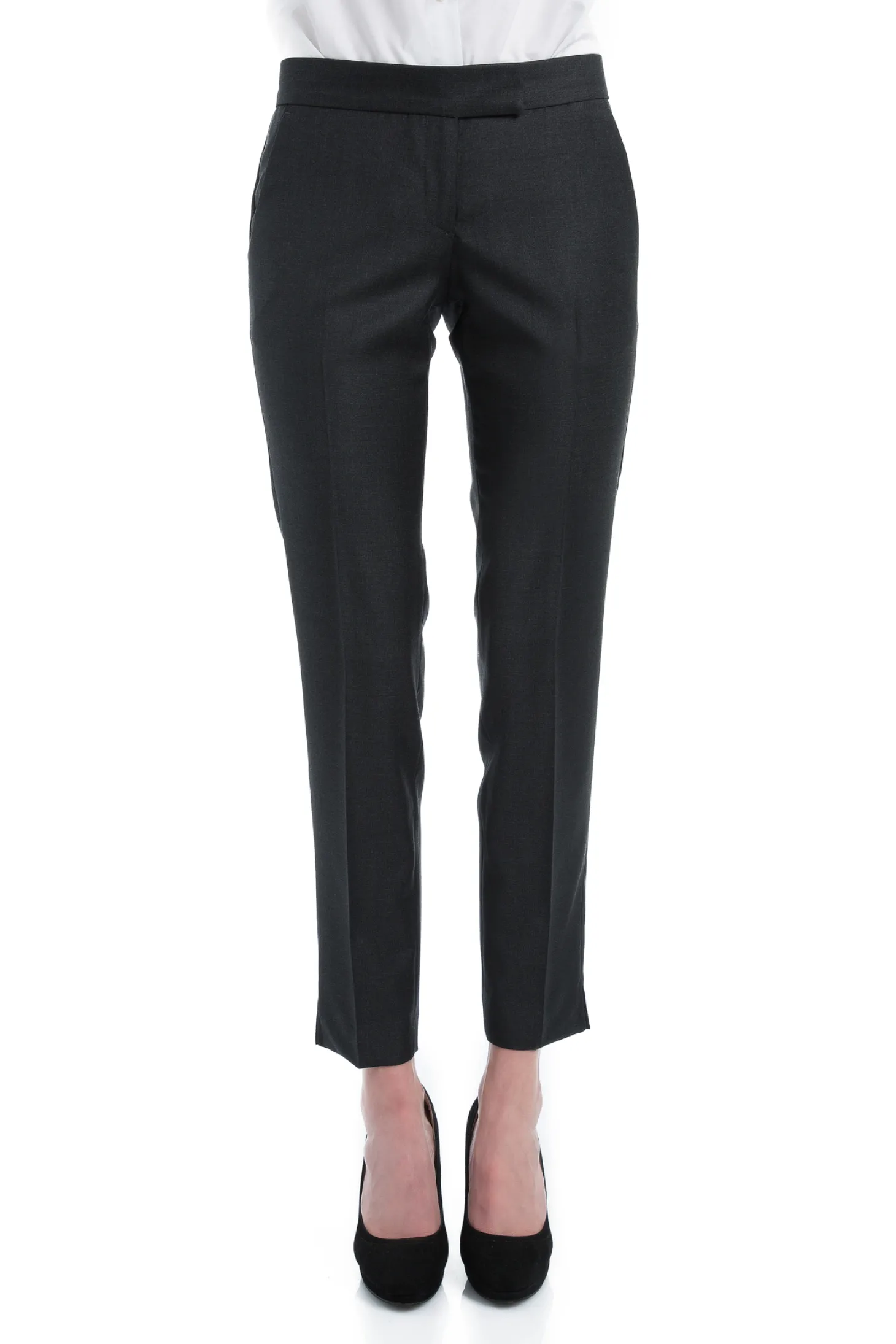 Tailleur cintré pure laine pantalon cigarette Super 110's Vitale Barberis Canonico