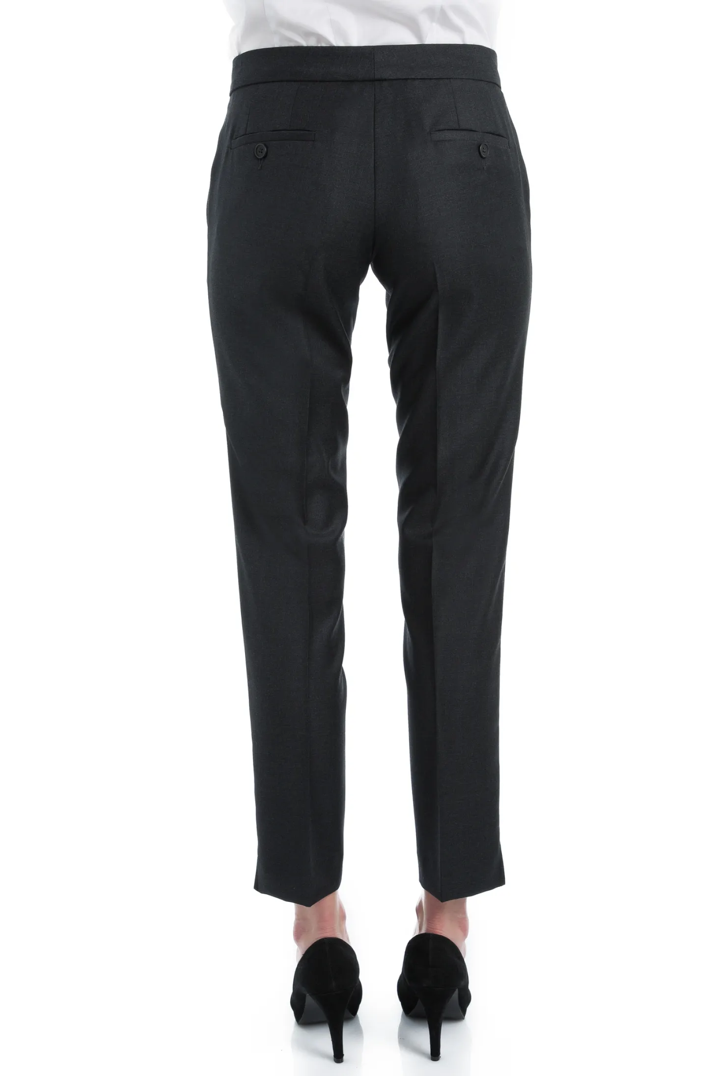 Tailleur cintré pure laine pantalon cigarette Super 110's Vitale Barberis Canonico