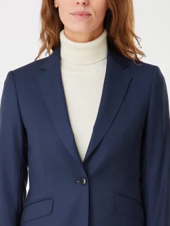 Tailleur cintré pure laine pantalon cigarette Super 110's Vitale Barberis Canonico