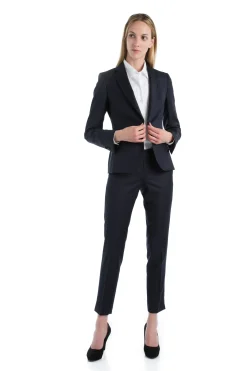 Tailleur cintré pure laine pantalon cigarette Super 110's Vitale Barberis Canonico