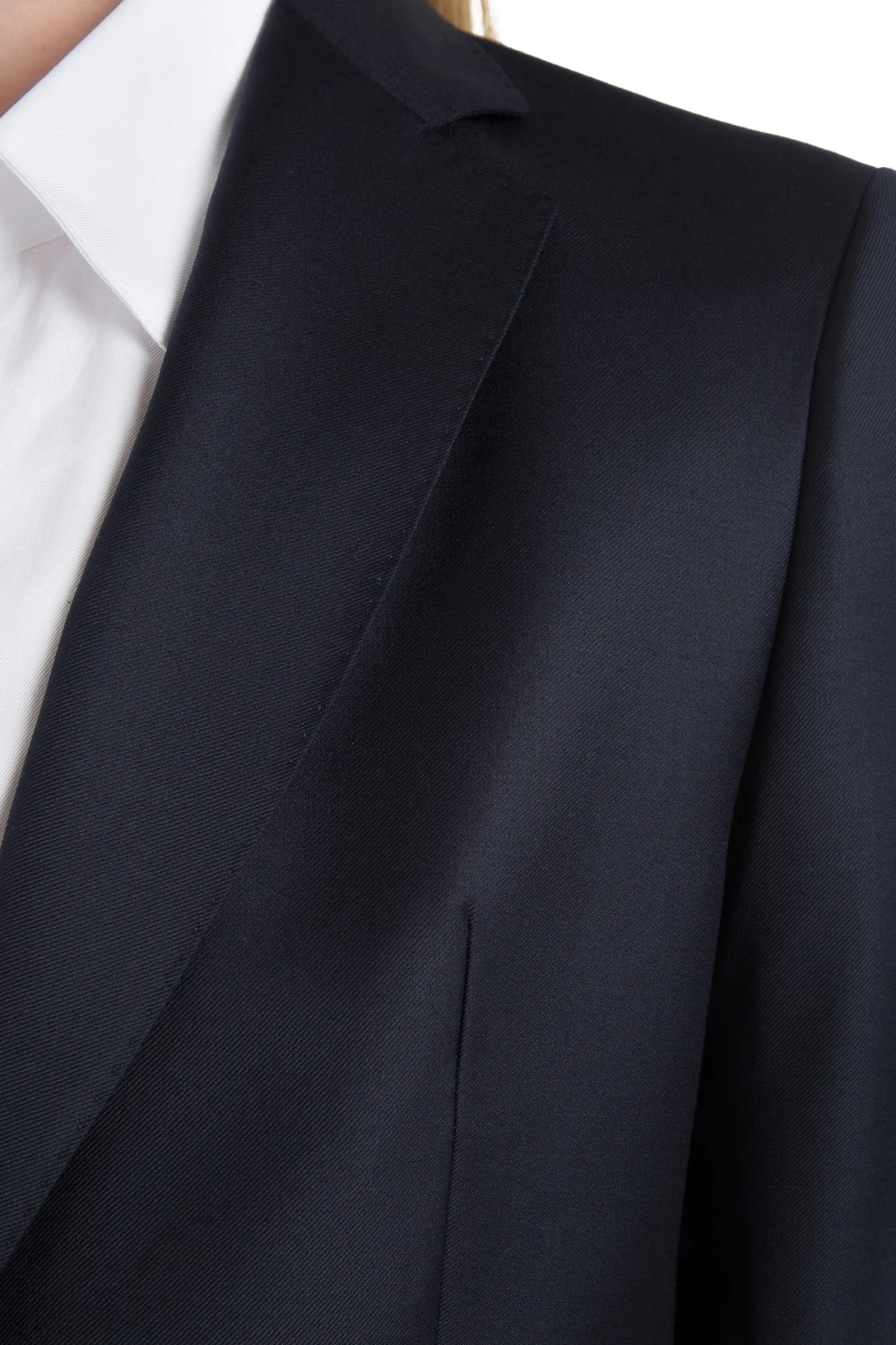 Tailleur cintré pure laine pantalon cigarette Super 110's Vitale Barberis Canonico