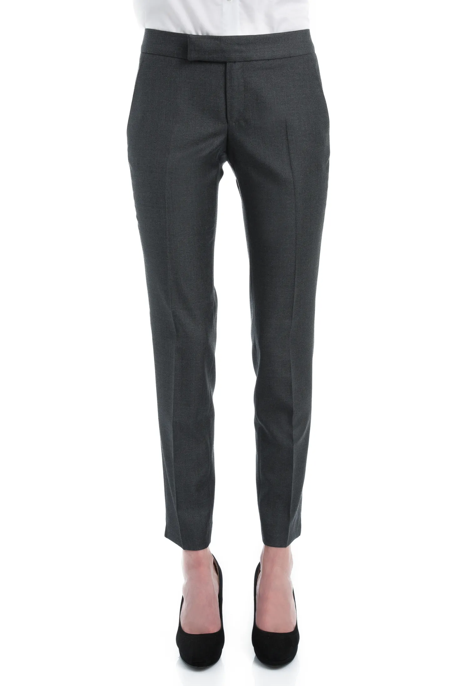 Tailleur cintré pure laine pantalon cigarette Super 110's Vitale Barberis Canonico