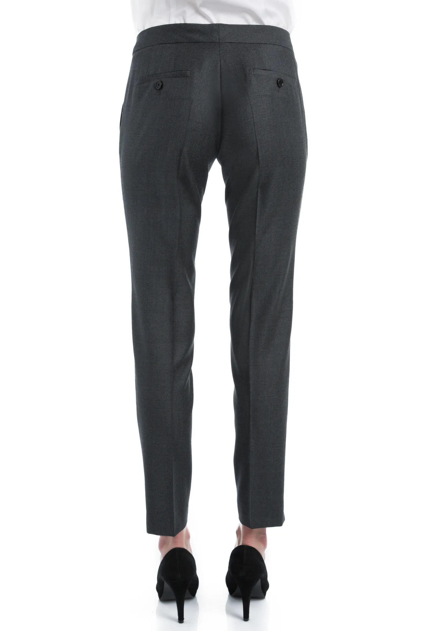 Tailleur cintré pure laine pantalon cigarette Super 110's Vitale Barberis Canonico