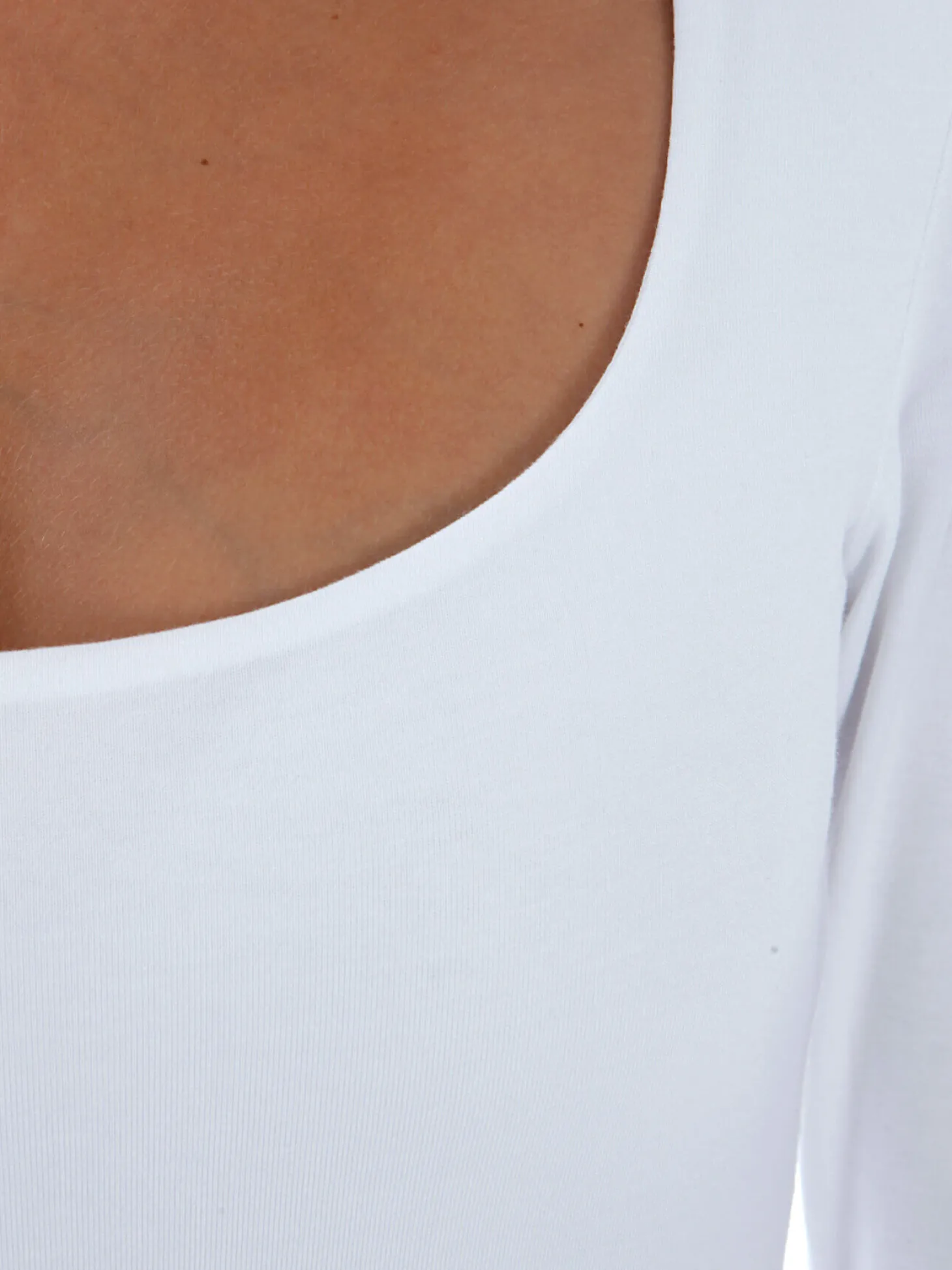 T-shirt stretch col carré manches 3/4 Carry