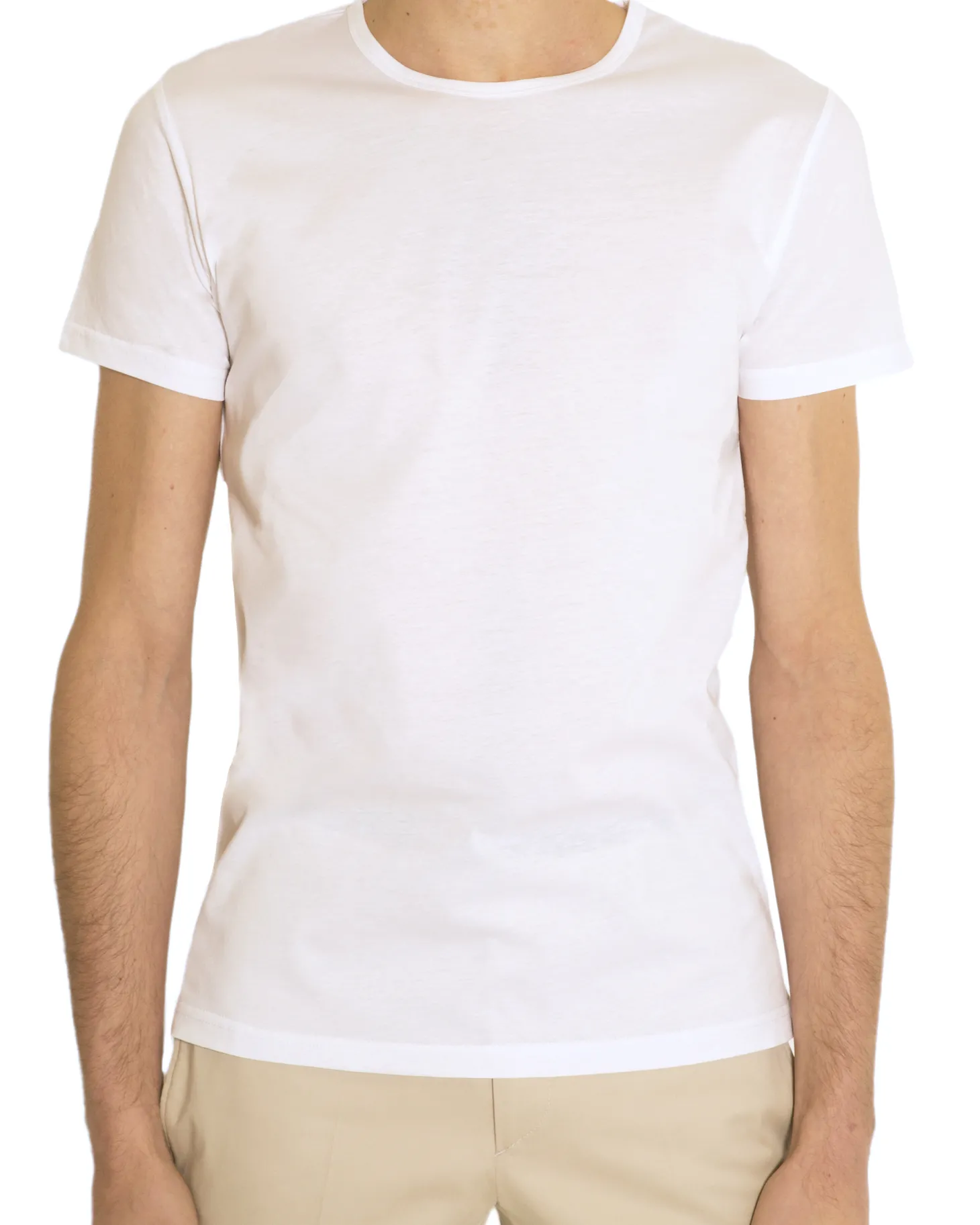 T-shirt Vino en fil d'Écosse col rond
